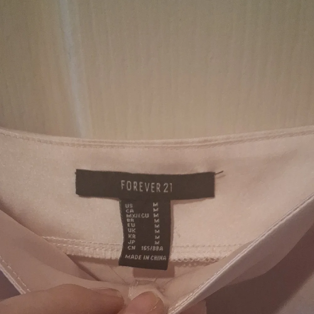 Forever 21 Ballet Pink Satin Button-Up Blouse - Picture 2 of 8